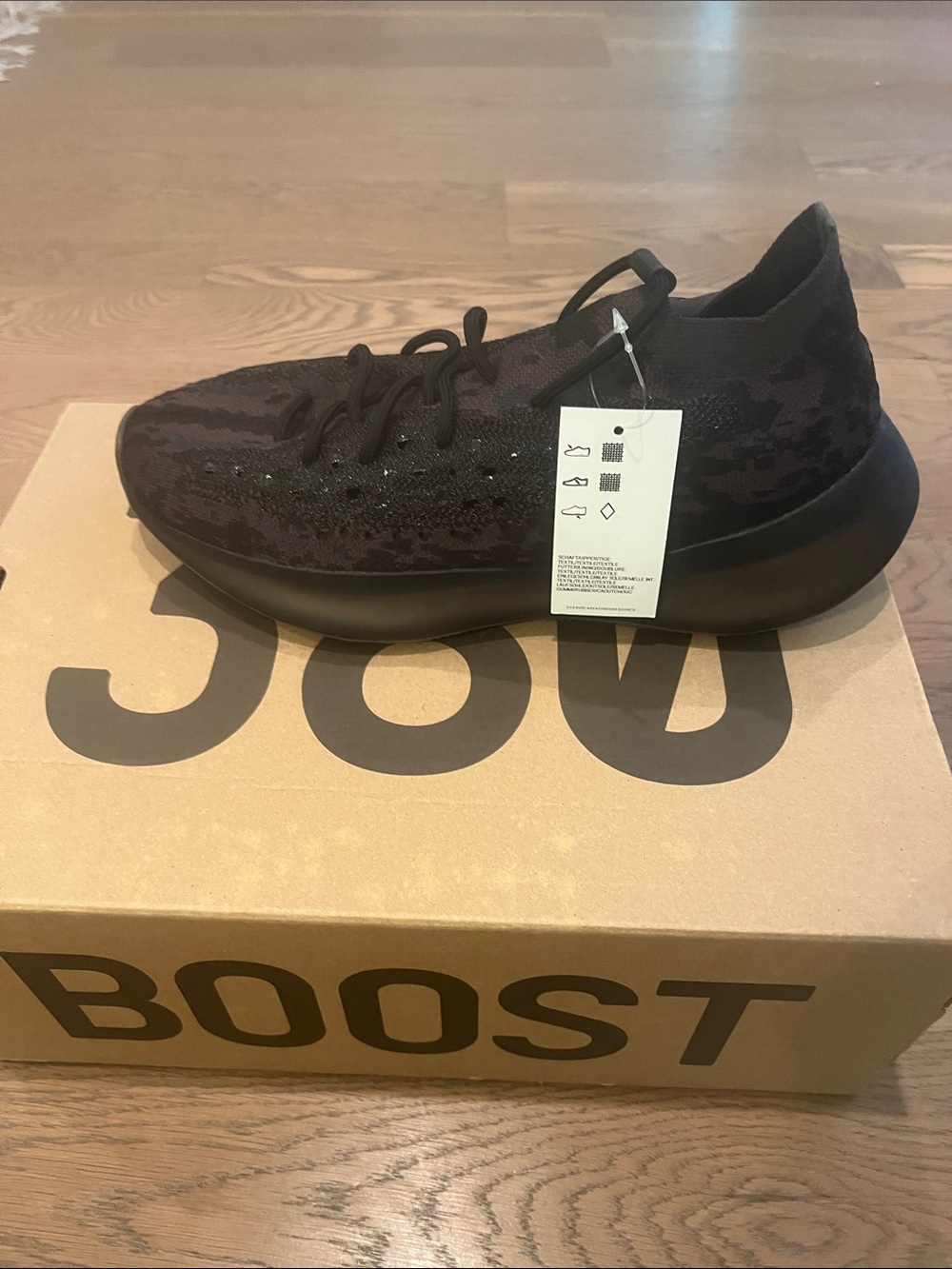 Yeezy Boost 380 Black Knit Sneakers